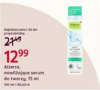 Alterra, nawilżające serum do twarzy