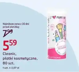 Rossmann Cleanic, płatki kosmetyczne oferta