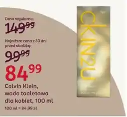 Rossmann Calvin Klein, woda toaletowa dla kobiet oferta