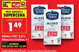 Biedronka Mleko UHT 3,2% Mleczna Dolina oferta