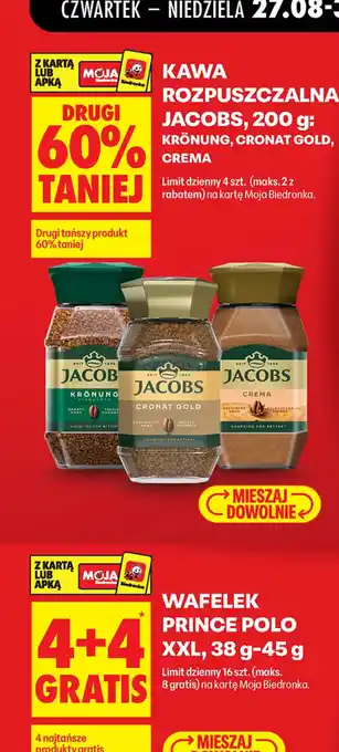 Biedronka Kawa rozpuszczalna Jacobs oferta