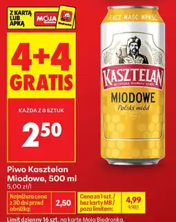 Biedronka Piwo Kasztelan Miodowe oferta