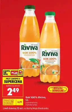Biedronka Sok 100% Riviva oferta