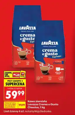 Biedronka Kawa ziarnista Lavazza Crema e Gusto Classico oferta