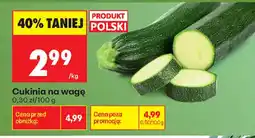 Biedronka Cukinia na wagę oferta