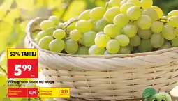Biedronka Winogrono jasne na wagę oferta