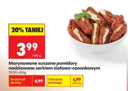 Biedronka Marynowane suszone pomidory nadziewane serkiem ziołowo-czosnkowym oferta