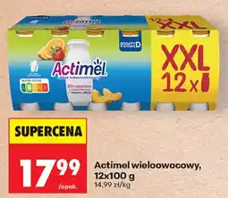 Biedronka Actimel wieloowocowy oferta