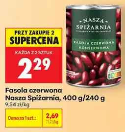 Biedronka Fasola czerwona Nasza Spiżarnia oferta