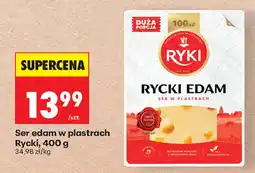 Biedronka Ser edam w plastrach Rycki oferta