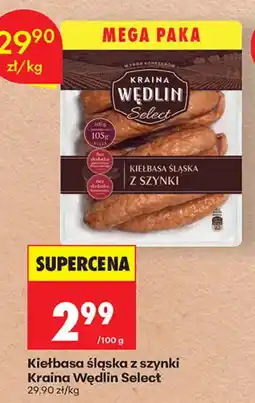Biedronka Kiełbasa Śląska z Szynki Kraina Wędlin Select oferta