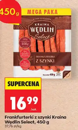 Biedronka Frankfurterki z szynki Kraina Wędlin Select oferta