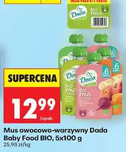 Biedronka Mus owocowo-warzywny Dada Baby Food BIO oferta