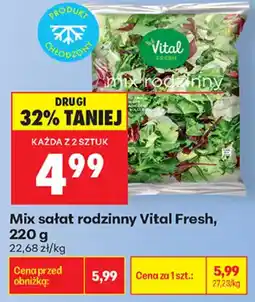 Biedronka Mix sałat rodzinny Vital Fresh oferta