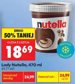 Biedronka Lody Nutella oferta