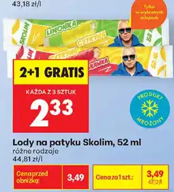 Biedronka Lody na patyku Skolim oferta