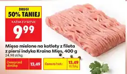 Biedronka Mięso mielone na kotlety z fileta z piersi indyka Kraina Mięs oferta