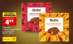 Biedronka Galaretki z sokiem owocowym w czekoladzie Meltié oferta