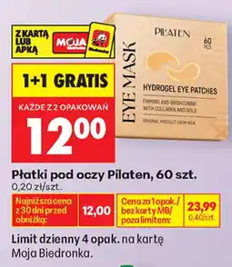 Biedronka Płatki pod oczy Pilaten oferta