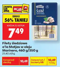 Biedronka Filety śledzowe a'la Matjas w oleju Marinero oferta