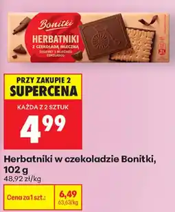 Biedronka Herbatniki w czekoladzie Bonitki oferta