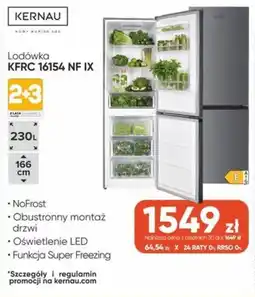 Max Elektro Lodówka KERNAU KFRC 16154 NF IX oferta