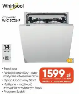 Max Elektro Zmywarka Whirlpool WIC 3C26 F oferta