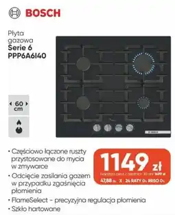 Max Elektro Płyta gazowa Serie 6 Bosch PPP6A6140 oferta