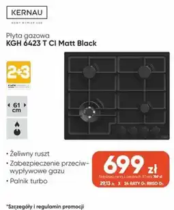 Max Elektro Płyta gazowa KGH 6423 T CI Matt Black oferta