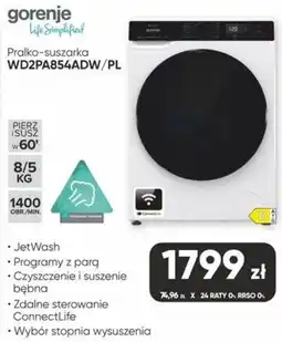 Max Elektro Pralko-suszarka WD2PA854ADW/PL oferta