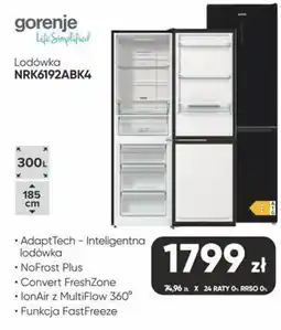 Max Elektro Lodówka NRK6192ABK4 oferta
