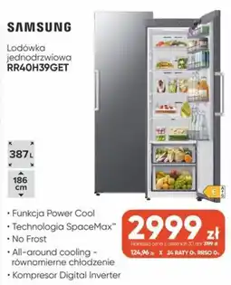 Max Elektro Lodówka jednodrzwiowa Samsung RR40H39GET oferta
