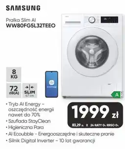 Max Elektro Pralka Slim AI WW80FG5L32TEEO oferta