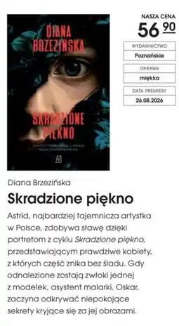 Świat Książki Diana Brzezińska Skradzione piękno oferta