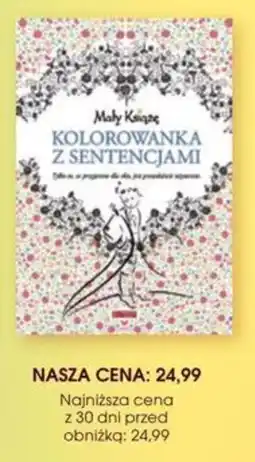 Świat Książki Mały Książek Kolorowanka z Sentencjami oferta