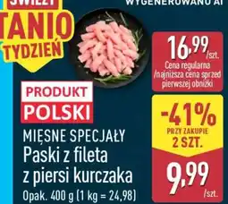 ALDI Paski z fileta z piersi kurczaka oferta
