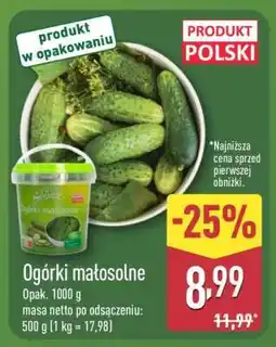ALDI Ogórki małosolne oferta