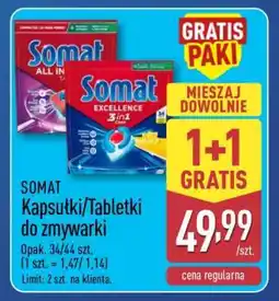 ALDI SOMAT Kapsułki/Tabletki do zmywarki oferta