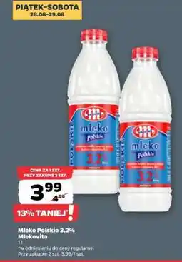 Netto Mleko Polskie 3,2% Mlekovita oferta