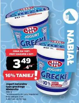 Netto Jogurt naturalny typu greckiego Mlekovita oferta