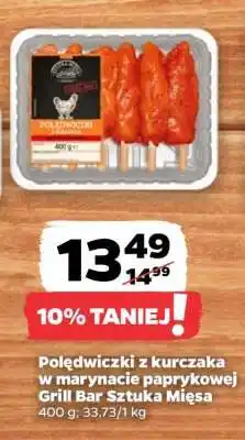 Netto Polędwiczki z kurczaka w marynacie paprykowej Grill Bar Sztuka Mięsa oferta