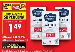 Biedronka Mleko UHT 3,2% Mleczna Dolina, 1l oferta