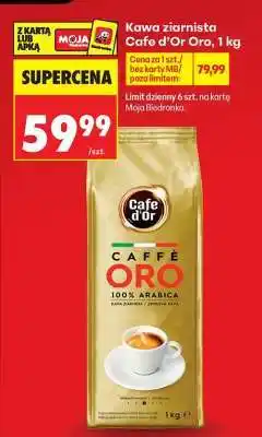 Biedronka Kawa ziarnista Cafe d’Or Oro, 1 kg oferta