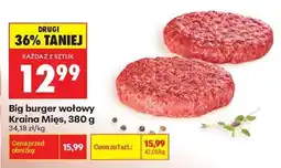 Biedronka Big burger wołowy Kraina Mięs, 380 g oferta
