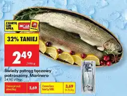 Biedronka Świeży pstrąg tęczowy patroszony Marinero oferta