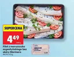 Biedronka Filet z morszczuka argentyńskiego bez skóry Marinero oferta
