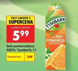 Biedronka Sok pomarańcza 100% Tymbark, 1 l oferta