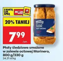 Biedronka Płaty śledziowe smażone w zalewie octowej Marinero, 800 g/330 g oferta