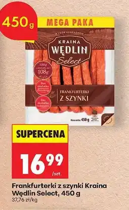 Biedronka Frankfurterki z szynki Kraina Wędlin Select, 450 g oferta