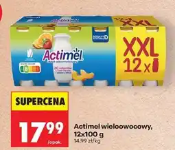 Biedronka Actimel wieloowocowy 12x100 g oferta
